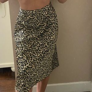 Cheetah Abercrombie midi skirt
